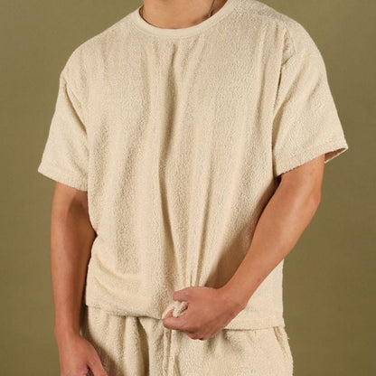 Terry Towel Antibacterial Loungewear Set (Men's)-Renio